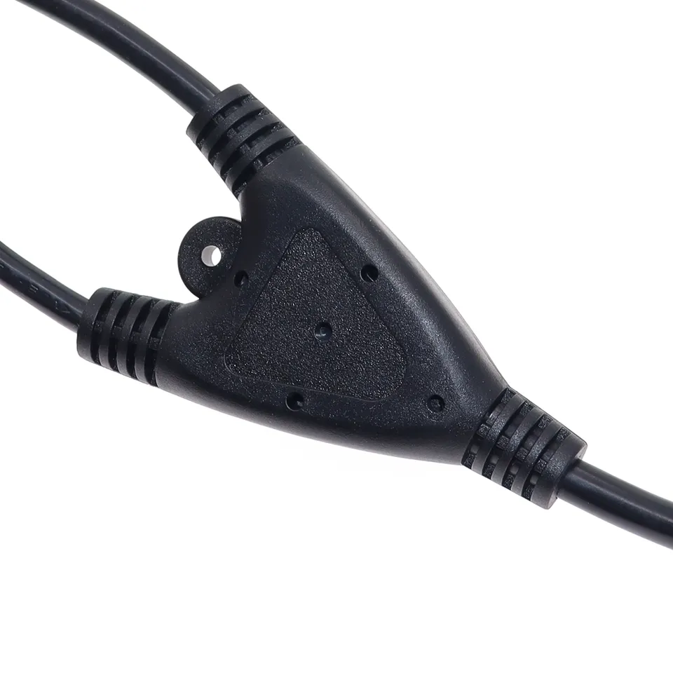 C20 to Dual C13 Y-Splitter Cable Joint Detail - Heavy Duty 12AWG